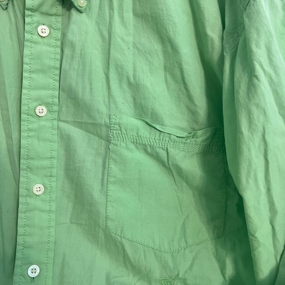 Tommy Hilfiger Men’s Green Long Sleeve Button Down Shirt - Picture 3 of 7